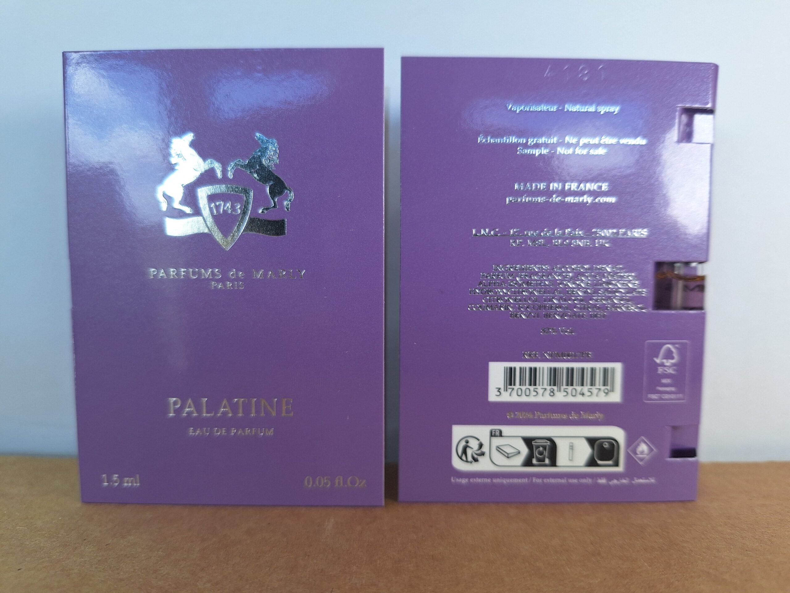 Parfums de Marly Palatine - 1.5 ml mini spray - Image 2