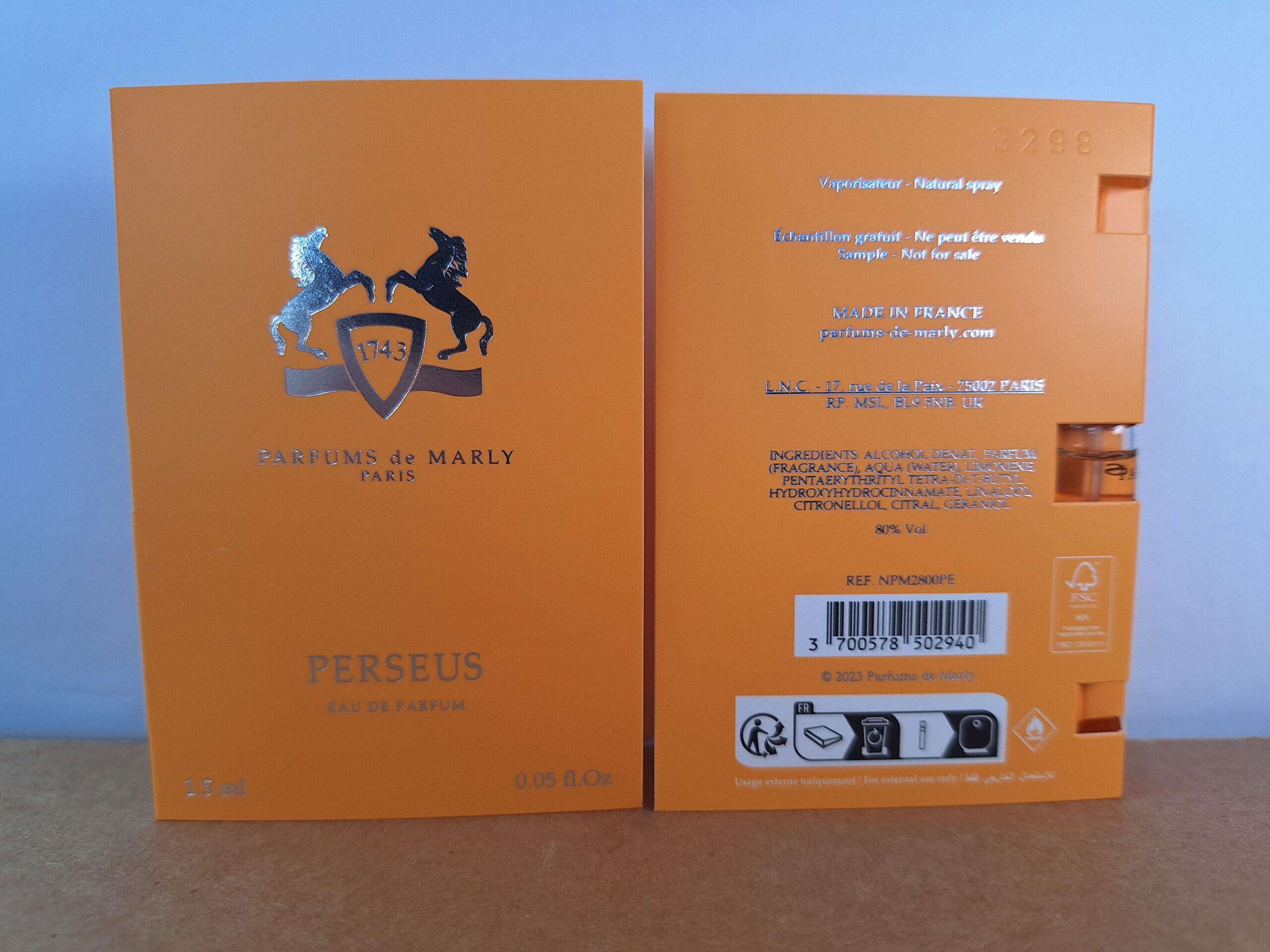 Parfums de Marly Perseus - 1.5 ml mini spray - Image 2
