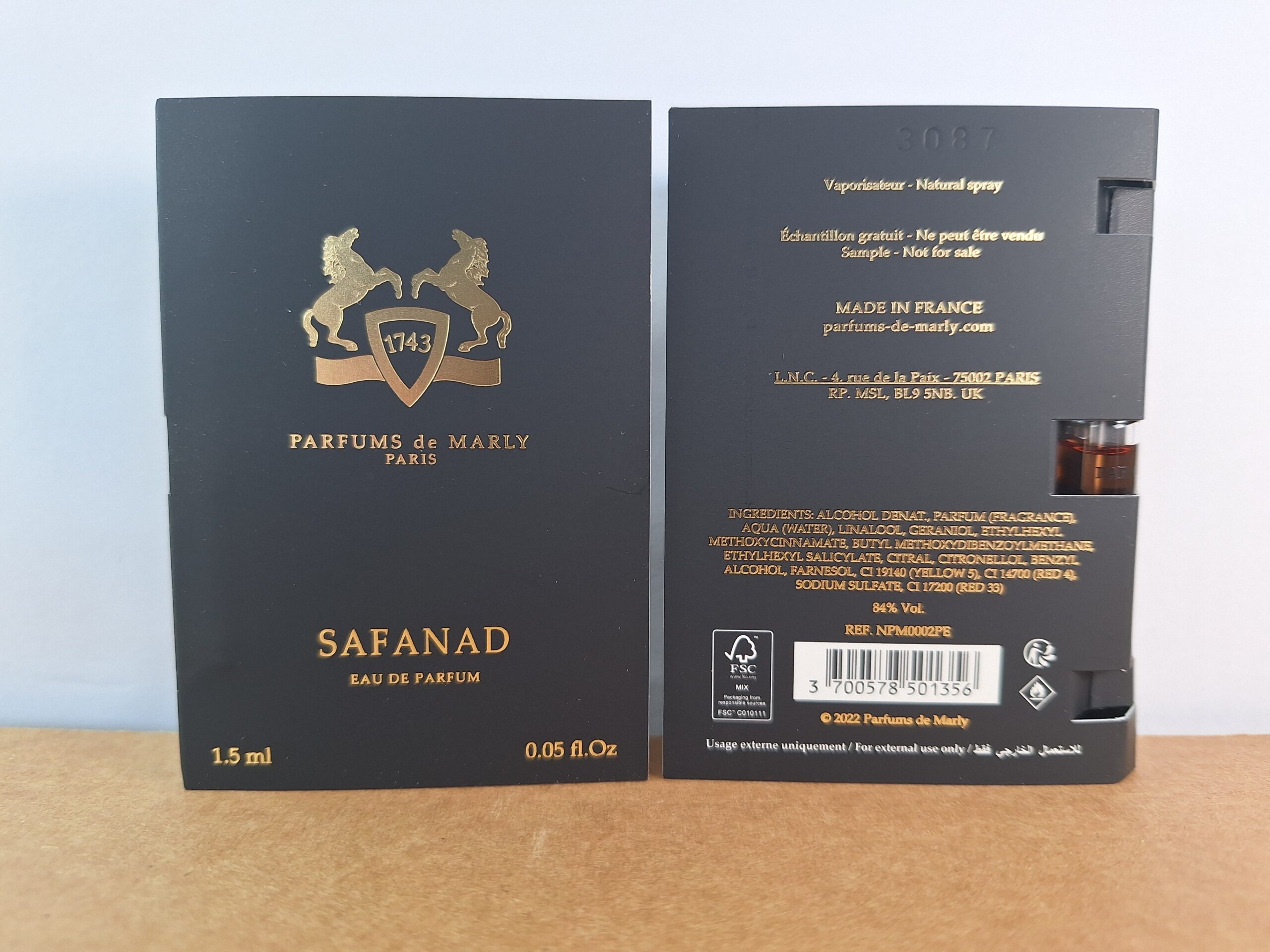 Parfums de Marly Safanad - 1.5 ml Mini Spray - Image 2