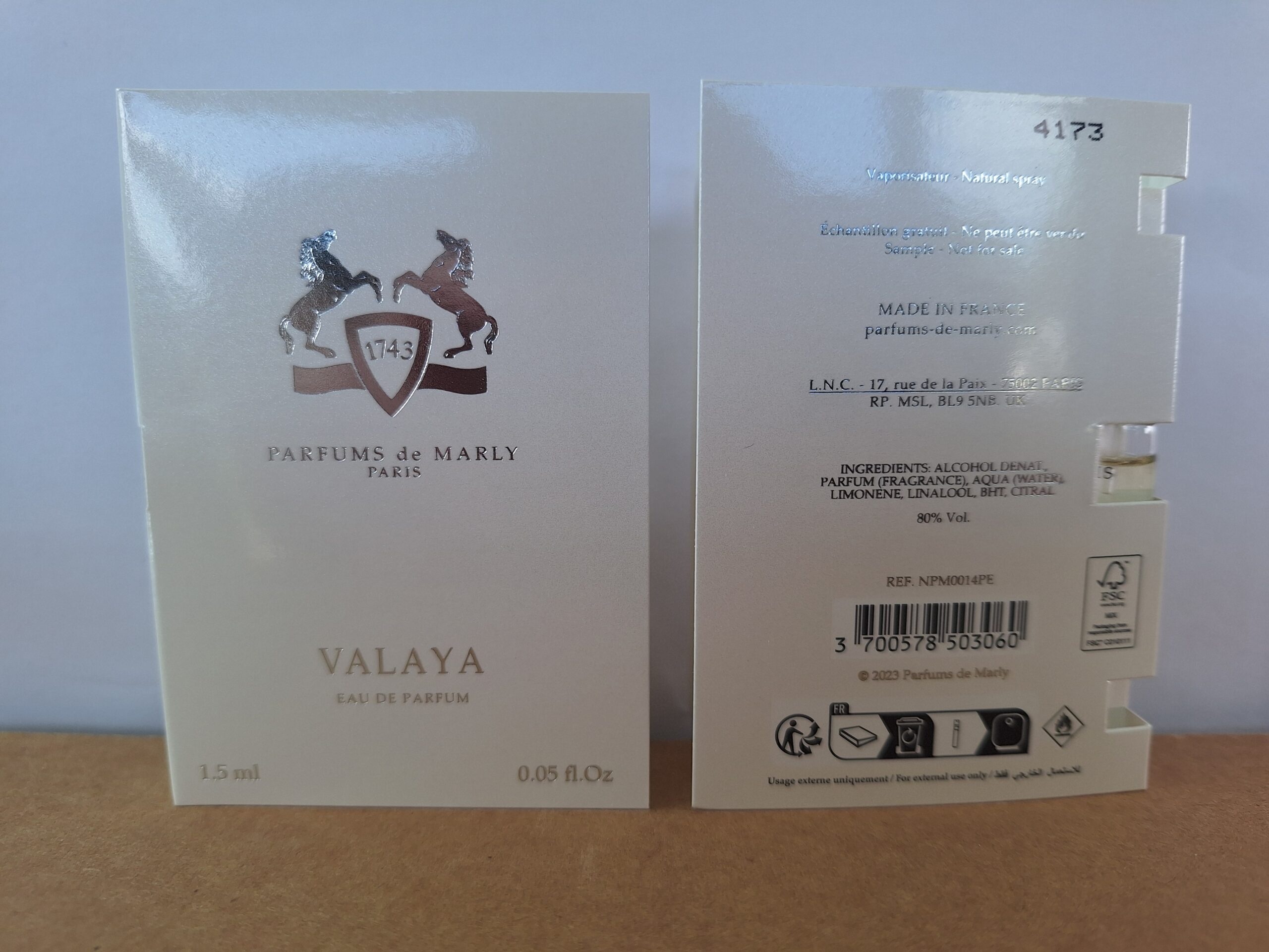 Parfums de Marly Valaya - 1.5 ml Mini Spray - Image 2