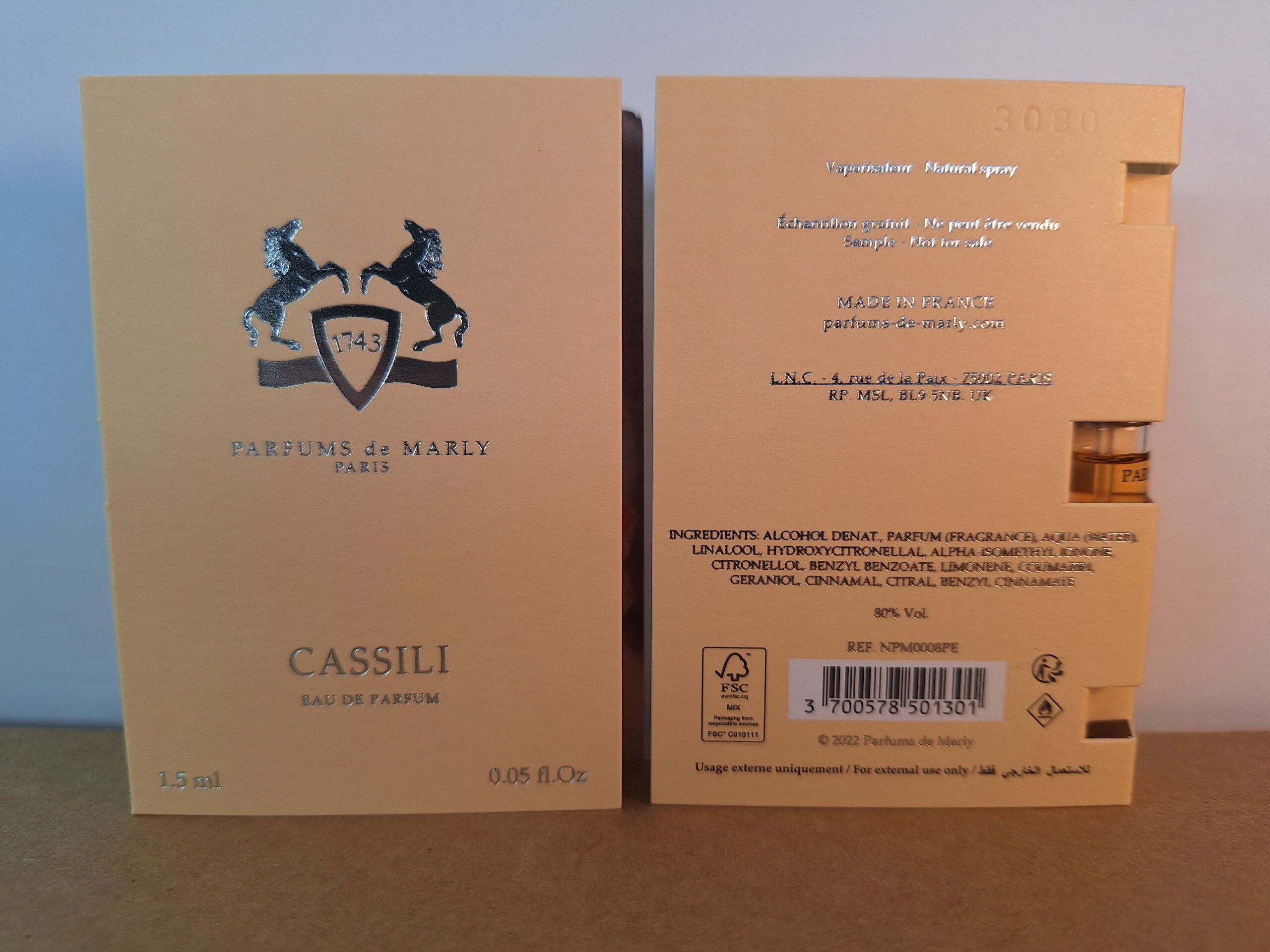 Parfums de Marly Cassili - 1.5 ml Mini Spray - Image 2