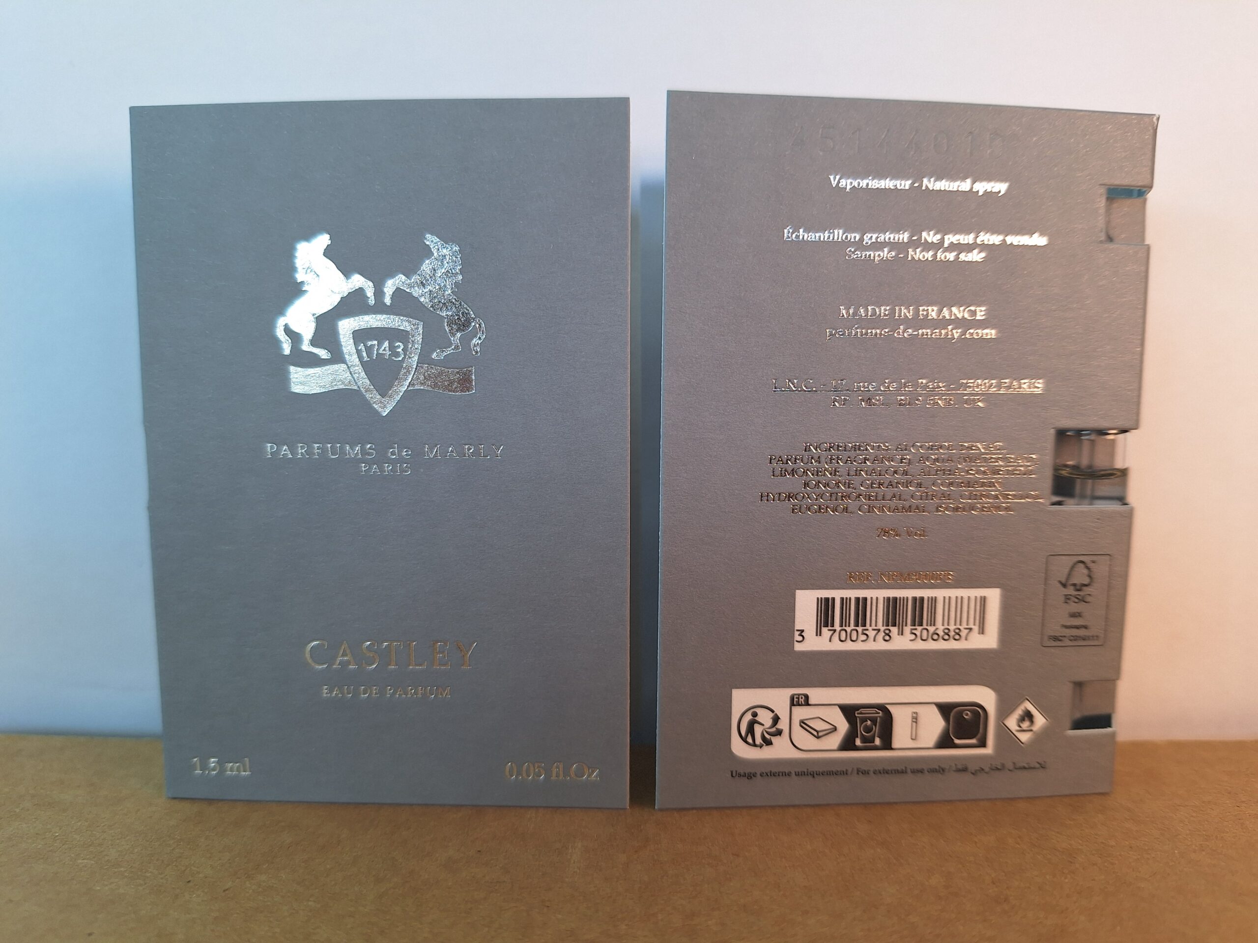 Parfums de Marly Castley - 1.5 ml mini spray - Image 2